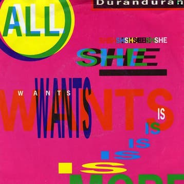 Duran Duran - All She Wants Is, Verzenden, Gebruikt