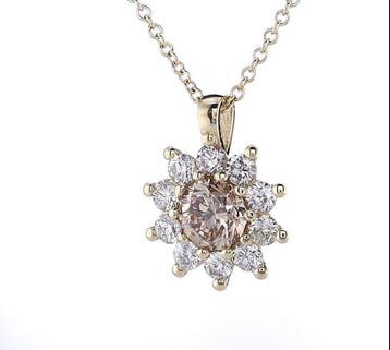 Sans prix de réserve - Collier avec pendentif - 14 carats Or