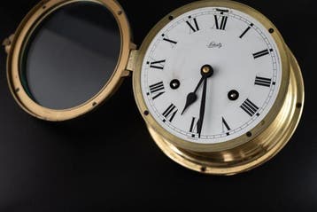 Scheepsklok - Schatz Mariner Brass Ship’s Clock – Germany,