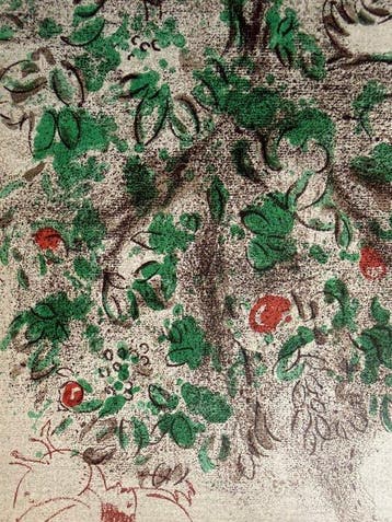Marc Chagall (1887-1985) - Lapparition de Dieu a Eve