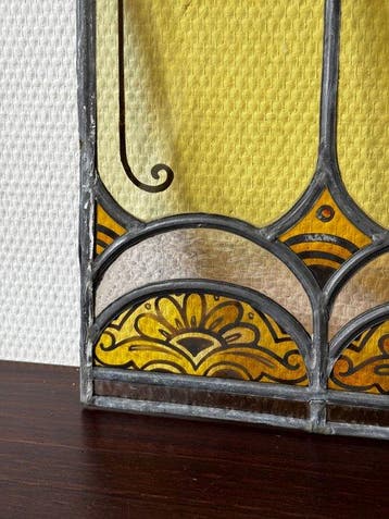 Art Nouveau Glas-in-loodraam - 1900-1910