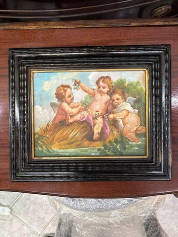 Italiaanse school (XX) - Putti durante la mietitura