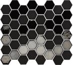 Wand Mozaïek Tegels Factory Hexagon Keramiek Zwart - Matj.., Ophalen of Verzenden, Wandtegels