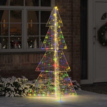vidaXL Kerstboom Multikleur 180 cm Acryl 240 LEDs, Verzenden