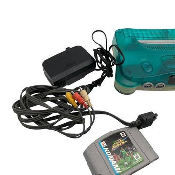 Nintendo - N64 - Nintendo 64 Teal Console with Controllers, Nieuw