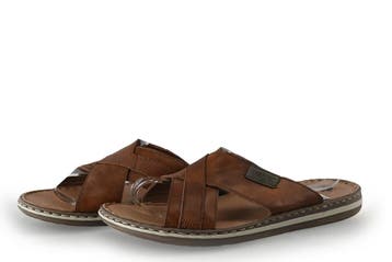 Rieker Slippers in maat 42 Bruin, Kleding | Heren, Schoenen, Slippers, Bruin, Verzenden, Zo goed als nieuw