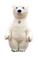KIMU® Mega Opblaasbare Mascotte IJsbeer 2 Meter Kostuum Opbl, Ophalen of Verzenden, Nieuw