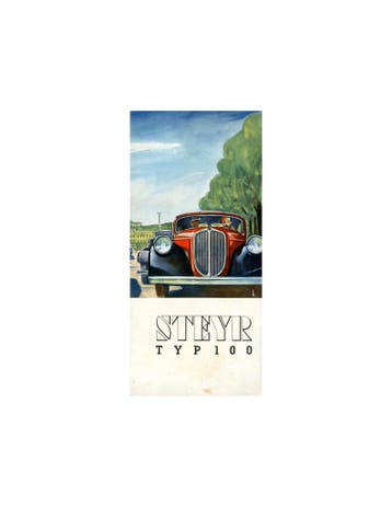 1934 STEYR TYP 100 BROCHURE DUITS