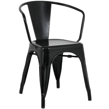 Stoelen | BISTRO CURVE | Staal | Zwart | In-/Outdoor |, Verzenden, Nieuw in verpakking