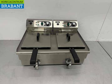 Friteuse double en acier inoxydable Friteuse 2 x 14 litres 2, Verzenden