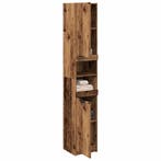 vidaXL Badkamerkast 32x34x188,5 cm bewerkt hout oud, Verzenden