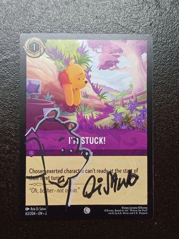 Disney - 4 Card - Disney Lorcana - Signed & sketched cards, Nieuw