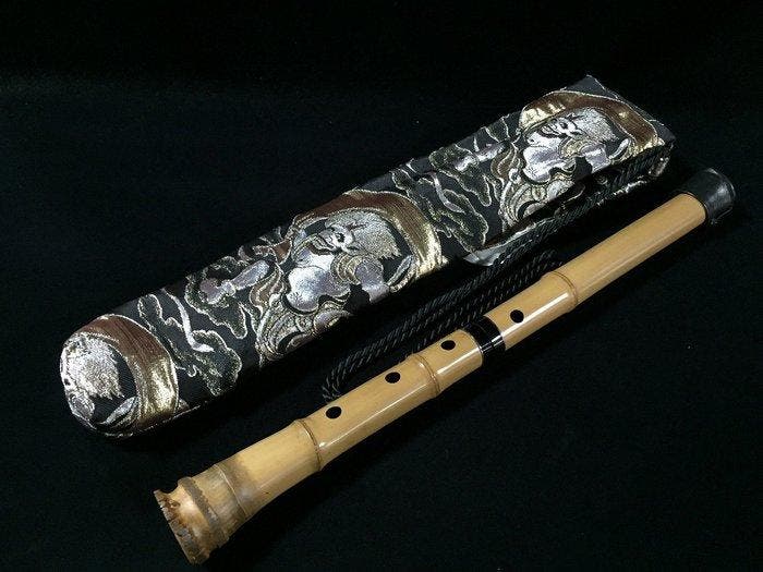 Signed / Shakuhachi / Japanese Vintage Bamboo Flute - -, Muziek en Instrumenten, Blaasinstrumenten | Blokfluiten