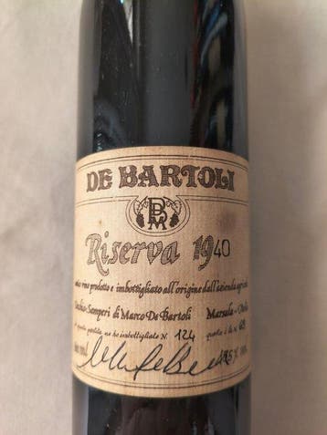 1940 Marco De Bartoli Marsala Vecchio Samperi Riserva, Nieuw