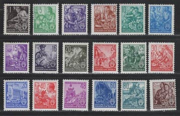 Duitse Democratische Republiek (DDR) 1953/1959 -, Postzegels en Munten, Gestempeld