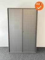 Roldeurkast - Ahrend - 195x120x45cm - Zilvergrijs met zilver, Werkplek, Ophalen of Verzenden, Gebruikt, Kast