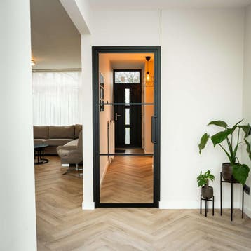 Stalen Binnendeur - Zwart - 3 Vlaks - Moderne look, Bricolage & Construction, Binnendeur
