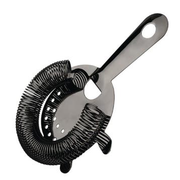 Hawthorne cocktail strainer 4 tanden zwart | 10,3(b) x, Verzenden
