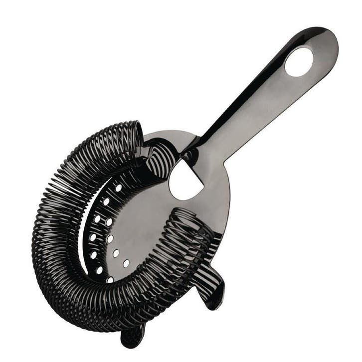 Hawthorne cocktail strainer 4 tanden zwart | 10,3(b) x, Zakelijke goederen, Horeca | Keukenapparatuur, Nieuw in verpakking, Verzenden