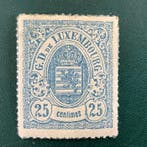 Luxemburg 1865 - 25 cent wapenschild met perforatie - MH -