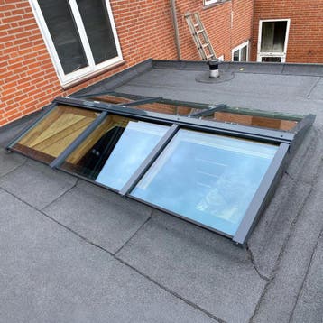 Zelfbouw lichtstraat 4 vak zadeldak 1810x2100mm-Gelaagd dubb, Verzenden, Nieuw