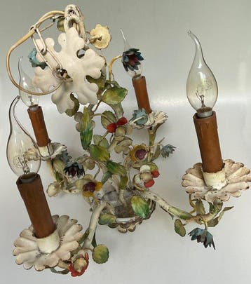 Hangende plafondlamp - kroontje - Staal - Italiaans