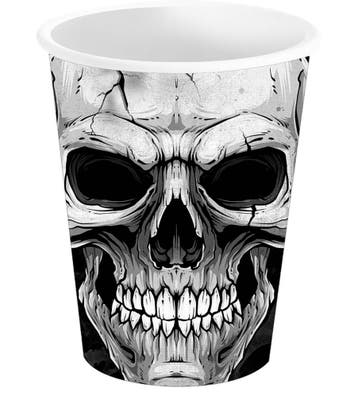 Halloween Bekers Skelet 240ml, Verzenden, Nieuw