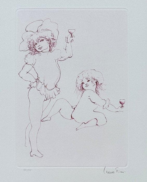 Leonor Fini (1907-1996) - Livresse de la jeunesse, Antiquités & Art, Antiquités | Autres Antiquités