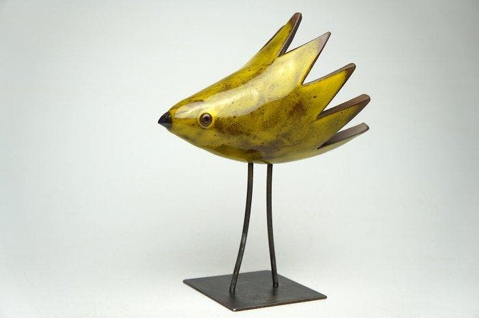 Urszula Despet - Yellow Bird, Antiquités & Art, Art | Objets design