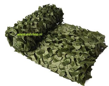 Camouflage net vierkant leger groen schaduwdoek camo *3x4* G, Collections, Verzenden