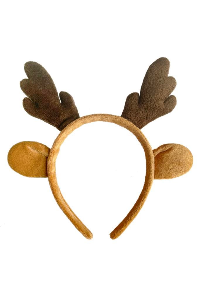 Haarband Rendier Bruin Diadeem Gewei Hert Ree Eland Kerst Ru, Kleding | Dames, Carnavalskleding en Feestkleding, Nieuw, Ophalen of Verzenden