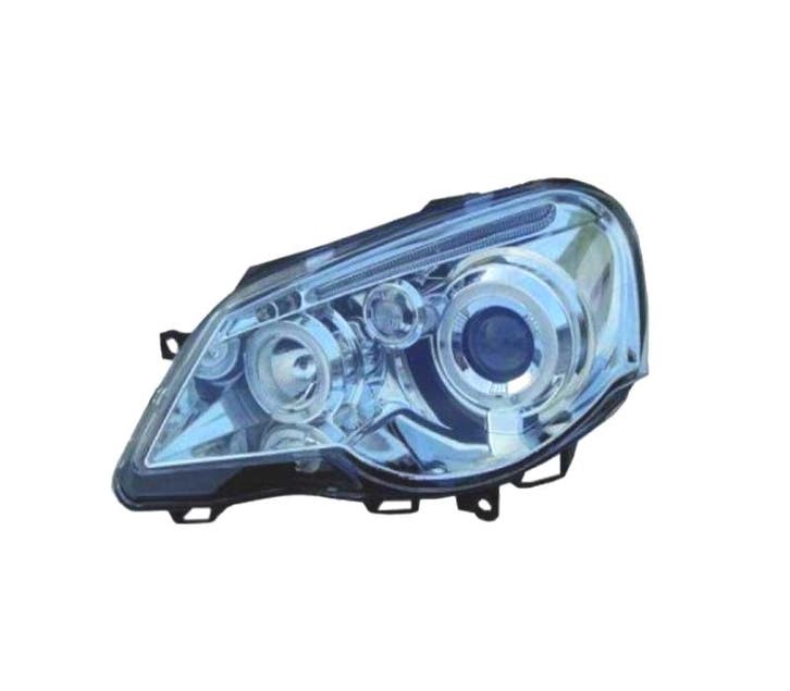 PHARES POUR VOLKSWAGEN VW POLO 9N3 05-09 ANGEL EYES FOND CHR, Auto-onderdelen, Verlichting, Verzenden