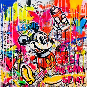 HÖK (1984) - Mickey Mouse Is Bansky - Square Extra Large XXL