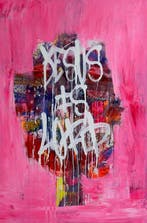 Karl Lagasse - GRAND TABLEAU Jesus is Lord, Antiquités & Art, Art | Peinture | Moderne