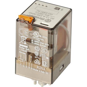 Relais Industriel Finder 230V AC 10A Double Contact CO -, Verzenden, Nieuw