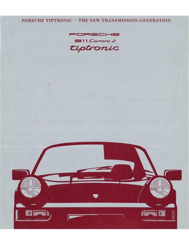 1990 PORSCHE 911 CARRERA 2 TIPTRONIC VERSNELLINGSBAK, Livres, Autos | Brochures & Magazines