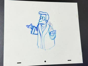 The Simpsons - 1 Dessin d’animation original de Reverend, Nieuw in verpakking