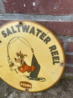 Penn Saltwater Reel emaille reclamebord – Goofy cartoon