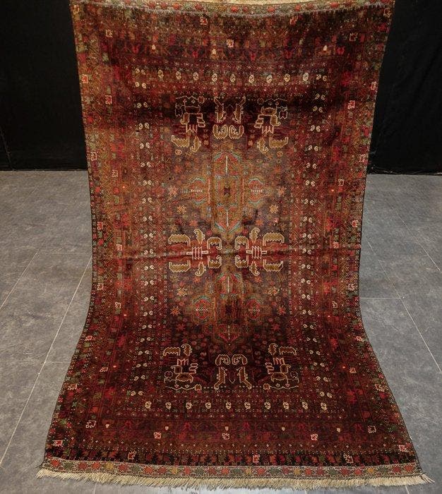 Afghan - Tapijt - 203 cm - 130 cm - Perfect gereinigd, Maison & Meubles, Ameublement | Tapis & Moquettes