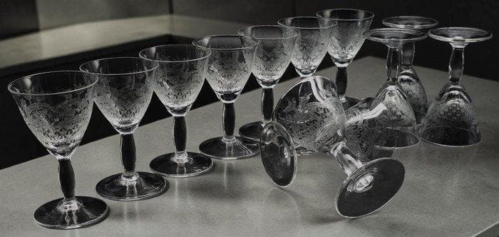Cristallerie Empoli - Drinkset (10) - Kristal, Antiquités & Art, Antiquités | Meubles | Tables