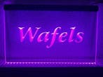 Wafels wafel neon bord lamp LED verlichting reclame lichtbak, Verzenden, Nieuw