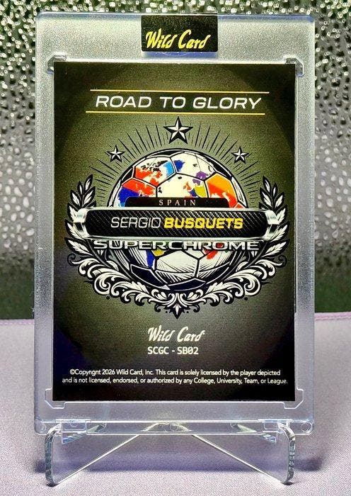 Wild Card Sergio Busquets Gold Vinyl True 1/1 - 1 Card -, Verzamelen, Stickers