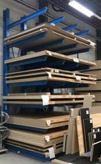 Draagarmstelling NIEUW opslag plaatmateriaal 1,53 x 3,05 m, Verzenden