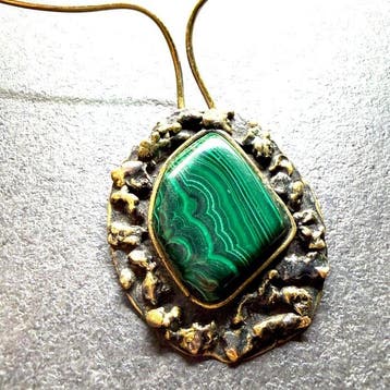 malachiet Cabochon- 98 g