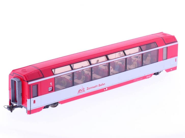 Schaal H0m Bemo 3288 504 BVZ Panorama rijtuig #2020, Hobby en Vrije tijd, Modeltreinen | H0, Gelijkstroom, Overige typen, Gebruikt