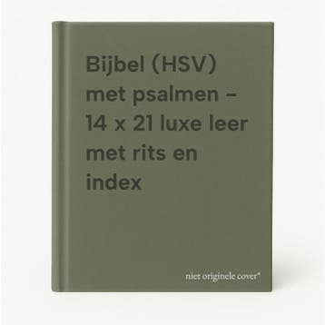 Bijbel (HSV) met psalmen - 14 x 21 luxe leer met rits en, Boeken, Godsdienst en Theologie, Verzenden, Zo goed als nieuw