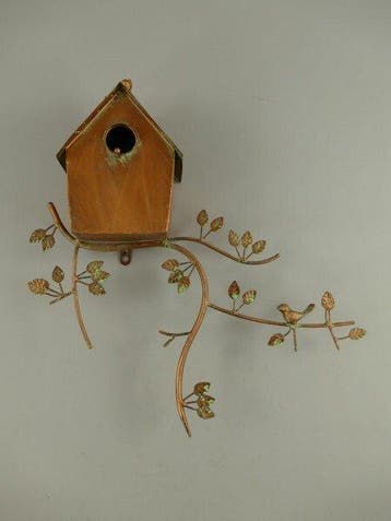 Cabane à oiseaux - Fer - Nichoir mural
