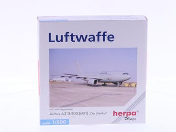 Schaal 1:500 Herpa 512763 Luftwaffe Airbus A310-300 (MRT)..., Ophalen of Verzenden, Gebruikt