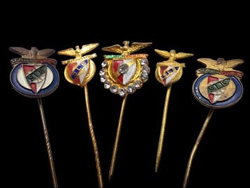 Draagspeld Vijf spelden/pins Sport Lisboa e Benfica -
