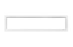 PVC raam vast b200xh50 cm wit, Gevelraam of Ruit, Minder dan 80 cm, Nieuw, Ophalen of Verzenden